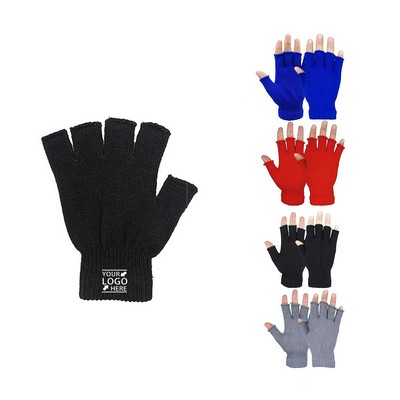 Knit Fingerless Winter Warm Touchscreen Gloves Touchscreen