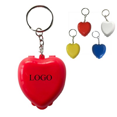Heart Shape First Aid Mask Cpr Mask/ Key Chain