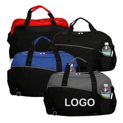 Two Tone Zippered Travel Bag