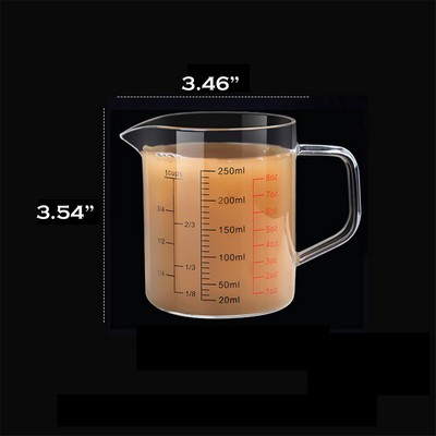 8Oz Glass Kitchen Measuring Cup