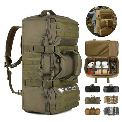 Water-Repellent Oxford Cloth Multi-Compartment Convertible Backpack