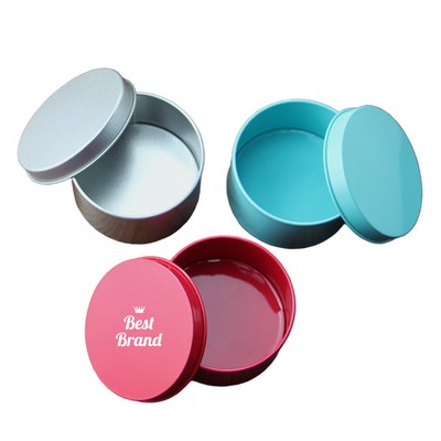 Mini Round Tin Storage Box