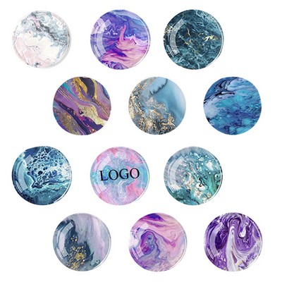 Crystal glass magnetic refrigerator stickers