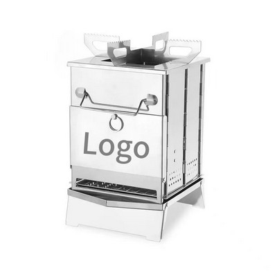 Portable Foldable Stainless Steel Camping BBQ Grills