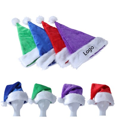 High Quality Plush Santa Hat