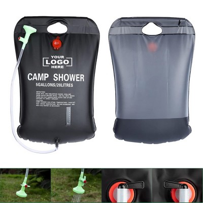 5 Gallon Outdoor Shower Bag With Showerheads