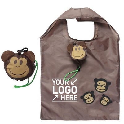 Cute Monkey Shape Foldable Shopping Bag