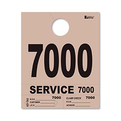 7000-7999 Heavy Brite™ Tan Premium Service Dispatch Number