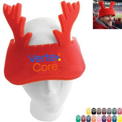 Reindeer Antlers Foam Visor
