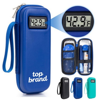 Temperature Display Insulin Cooler Travel Case