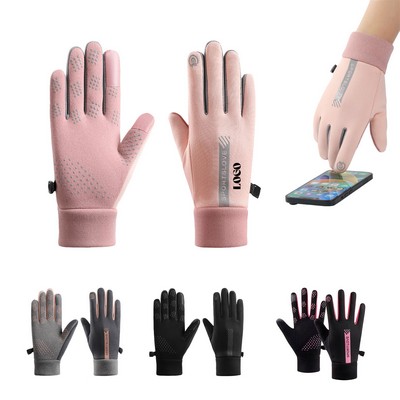 Women'S Thick Winter And Windproof Cycling Gloves