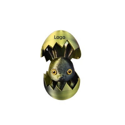 Colorful Easter Bunny Figurine