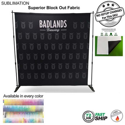 72Hr Fast Ship - 8' Exhibitor Expanding Display Kit, Superior Block Out Fabric