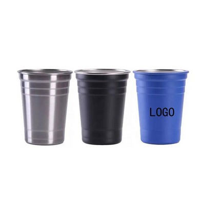 16OZ Single Layer Stainless Steel Party Beer Tumbler