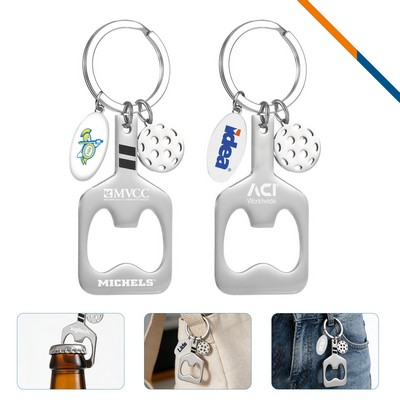 DinkCap Pickleball Paddle Bottle Opener Keychain