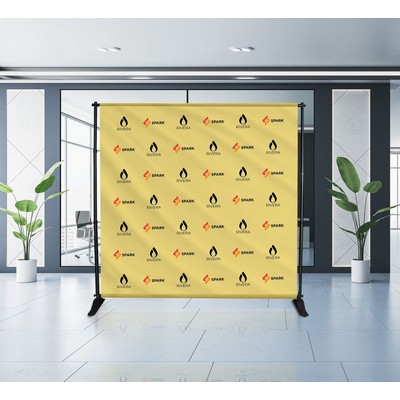 8' x 8' Step and Repeat Fabric Backdrop