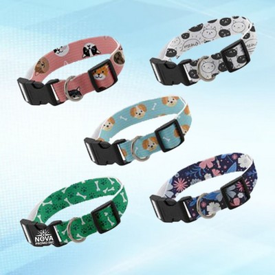 1-Inch Wide by 26-Inch Long Strong and Smooth Pet Collar with Buckle Release and Sublimation
