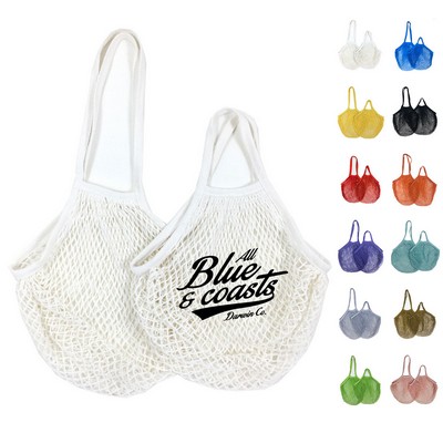 Collapsible Cotton Mesh Tote Bag