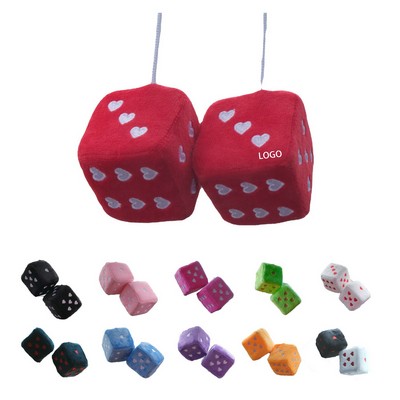 Fuzzy Dice Car Hanging Ornament