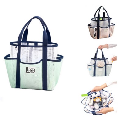 Large Capacity Handheld Mesh Beach Tote Bag