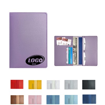 PU Leather Passport Card Organizer