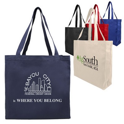 Promo Cotton Canvas Tote with Full Gusset