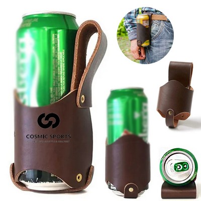 Leather Beer Holster Bottle Holders