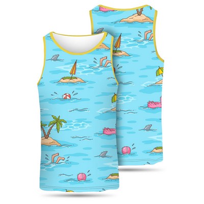 Unisex Dye Sublimated Athletic Tank Top 160Gsm