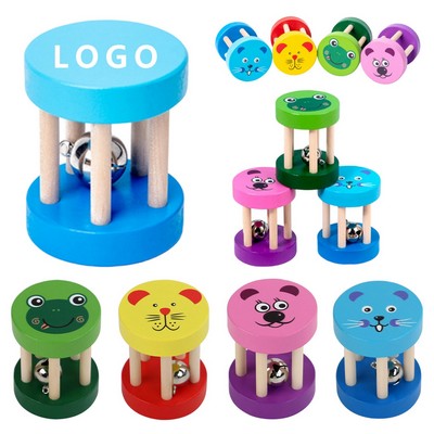 Colorful Wooden Baby Rattle