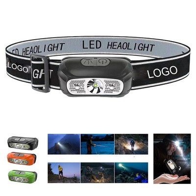 LED Strong Light Outdoor Camping Induction Headlight