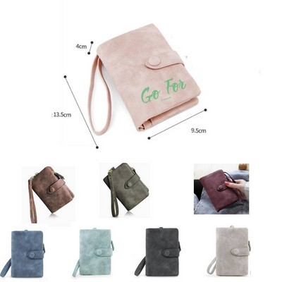 Womens Small Bifold Leather Wallets