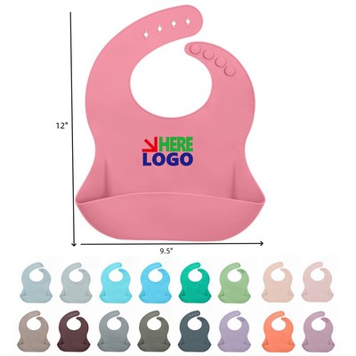 Cute Waterproof Silicone Baby Bibs