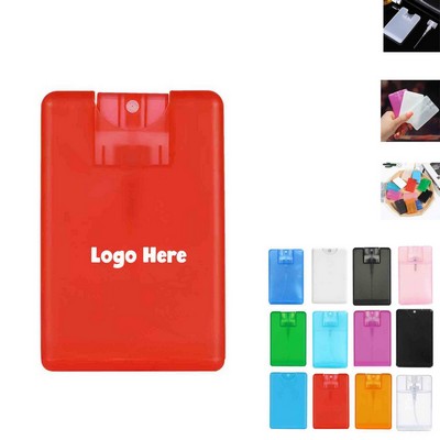 MOQ 50 PCS Credit Card Hand Sanitizer Sprays Bottle