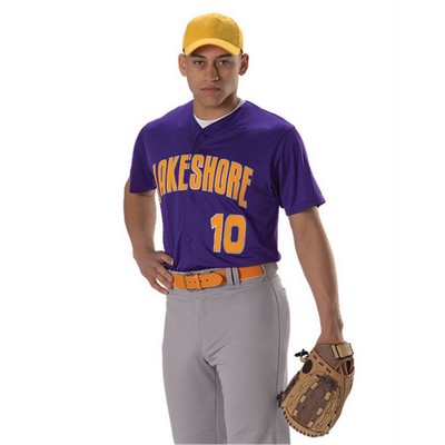 Alleson Athletic Youth Full Button Lightweight Baseball Jersey - 52MBFJY