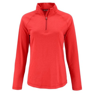 Cutter and Buck Ladies Coastline Eco Epic Comfort Recycled Quarter Zip