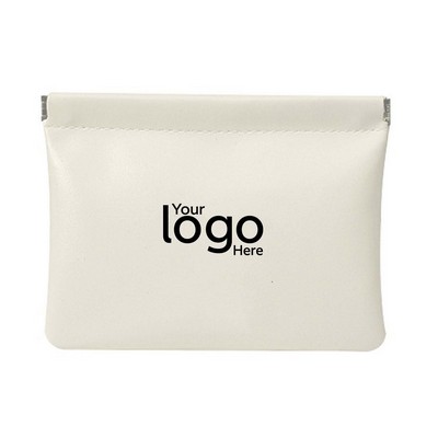 PU Leather Auto-Closure Pouch