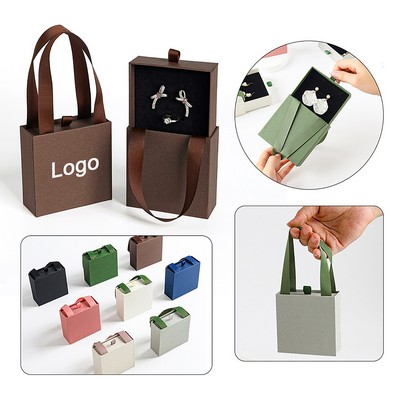 Portable Drawer Style Jewelry Box With Handle
