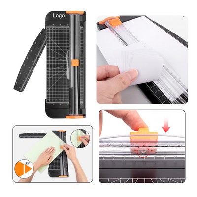 A4 Sliding Paper Trimmer Multifunctional Rotary Cutter Safety Guillotine