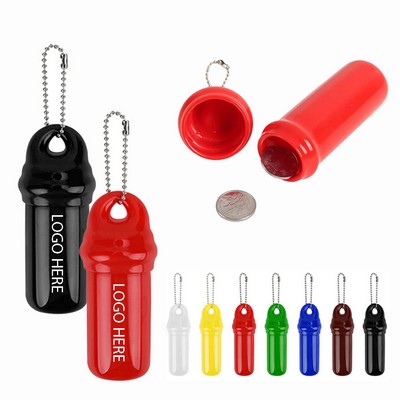 Floating Promotional Keytainer With Beaded Ball Chain