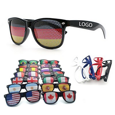 Cheering Fan National Flag Sunglasses