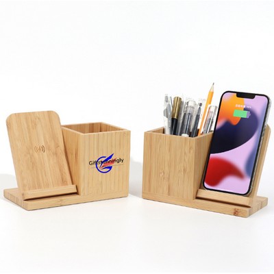 2-in-1 Pen Holder with Wireless Charger