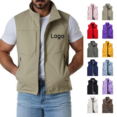 Unisex Lightweight Travel Utility Vest Outdoor Safari Sleeveless Jacket