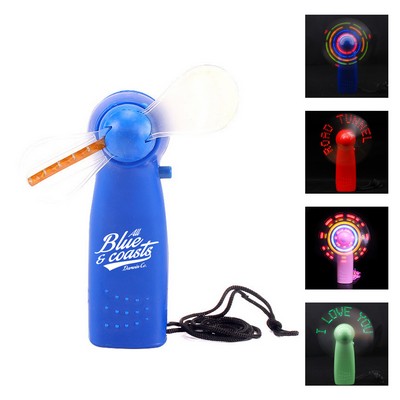 Handheld Multi Color LED Light Up Fan