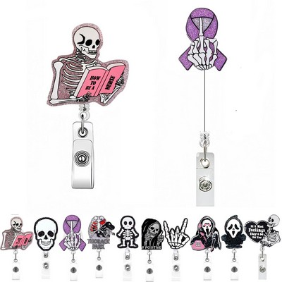 Custom Shape Retractable Work Badge Reel