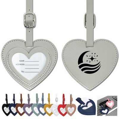Waterproof PU Leather Luggage Tag