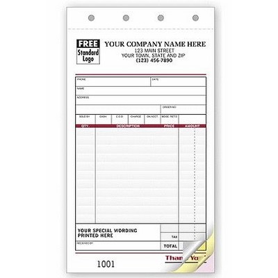 Sales Slip Forms - Spectra™ Collection, Small (2 Part)