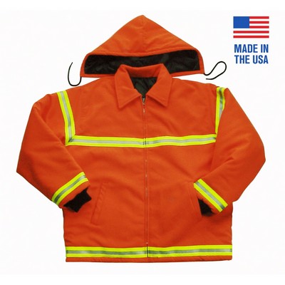 High Viz Jacket w/Reflective Tape - Domestic