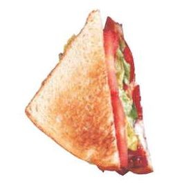 Sandwich Executive Magnet w/ Full Magnetic Back (6 Square Inch)