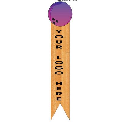 Purple Bowling Ball Bookmark w/ Black Back