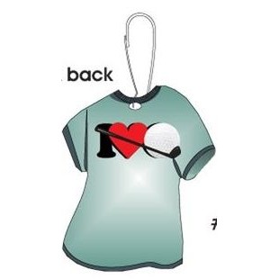 I Love Golf T-Shirt Zipper Pull